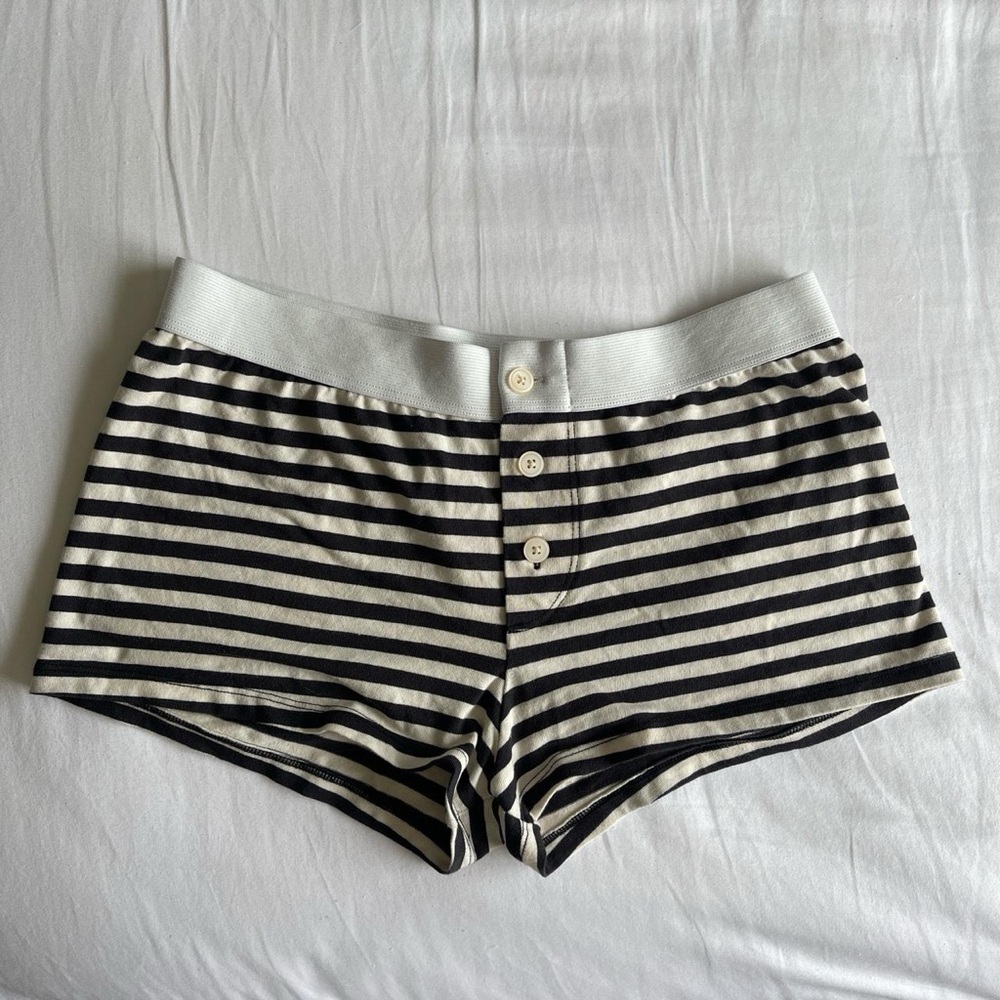 Brandy Melville Striped Boxer Boy Shorts